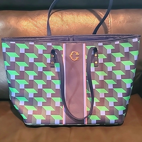 C. Wonder Handbags - C. Wonder colorblock geometric tote